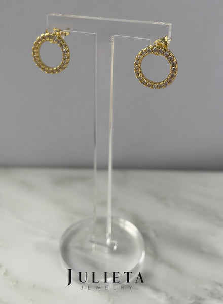 Ornate earrings - gold