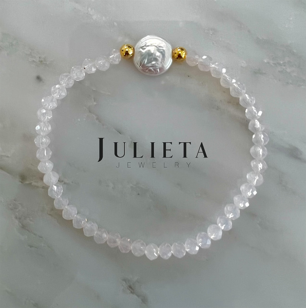 Pulsera con perla cultivada